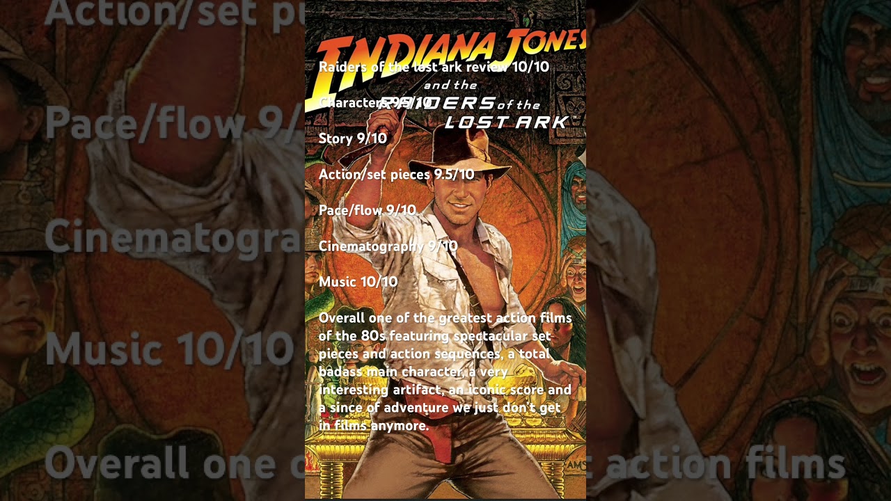 Raiders of the lost ark review #indianajones #retro #music #soundtrack