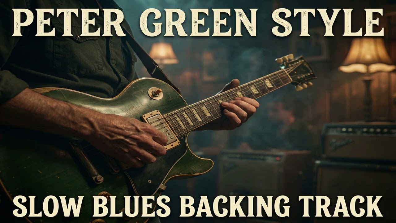 Blues backing track in the style of Peter Green
