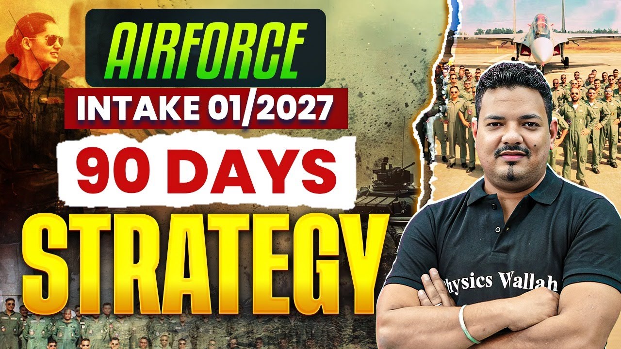 90 Days Maths Preparation Strategy For Airforce Intake 01/2027 | Air Force Strategy
