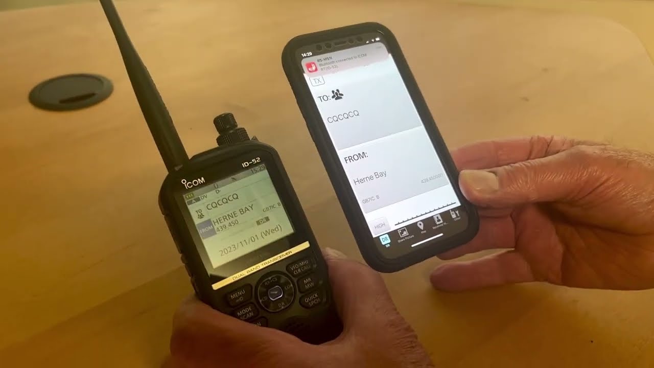 Pairing up the ID-52E with the RS-MS1i iOS App