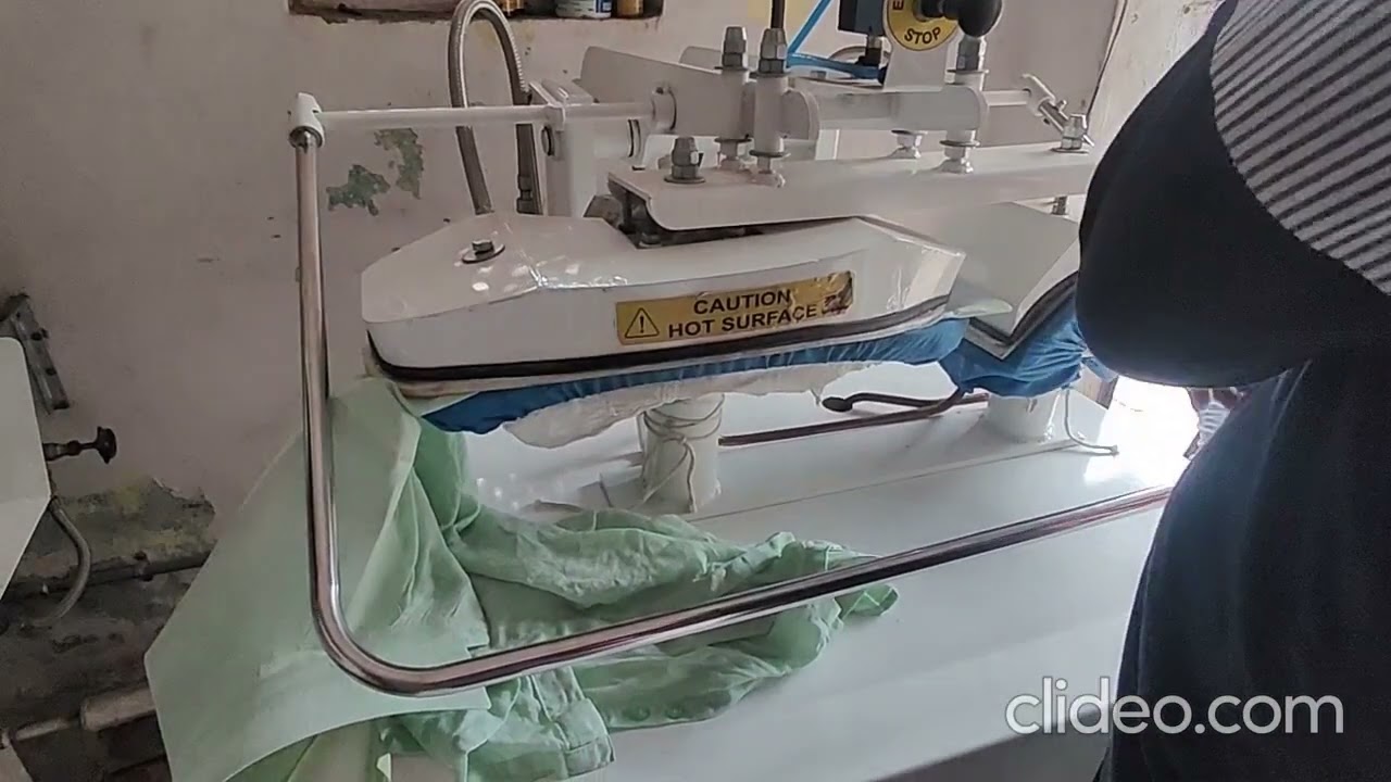 Cuff n collar, Shirt body press ironing machine.