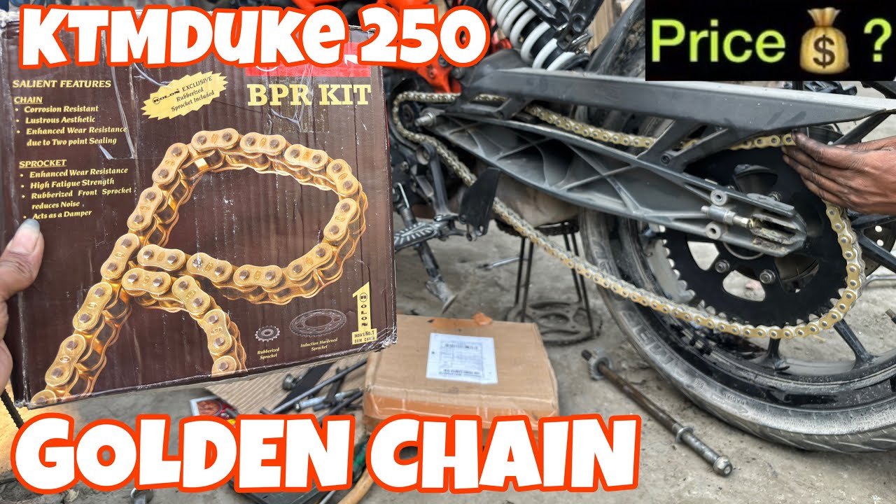 KTMDuke 250 bs6 Chain sproket change