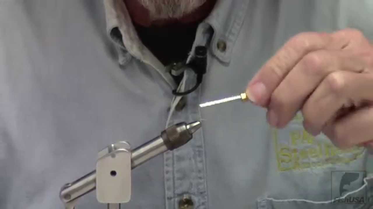 Roger's White Wiggler Maggot Fly Tying Demonstration