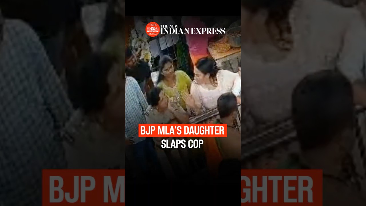 BJP MLA's Daughter and Police Officer Exchange Slaps at Karnataka Temple
