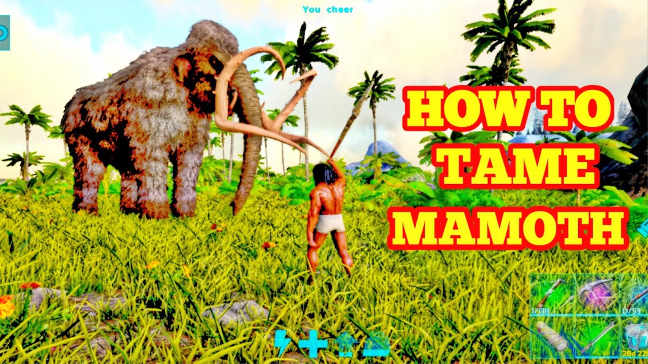 How to tame MAMOTH||Max Level 150||ARK: Survival Evolved # HINDI 2025