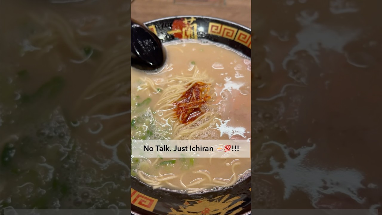 Ichiran hits different 🍜✨ Solo booth. Rich broth. Pure silence. 