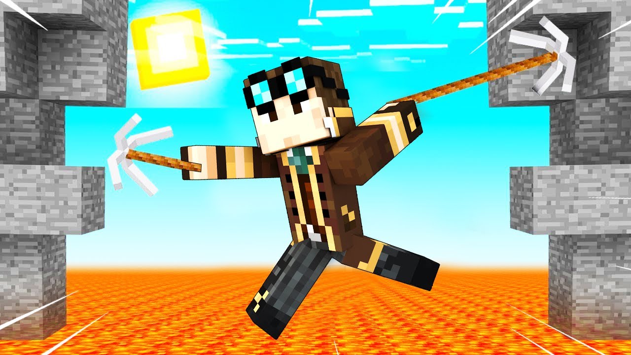 SALTO IL BUCO GIGANTE DI LAVA SU MINECRAFT GRIEF!!