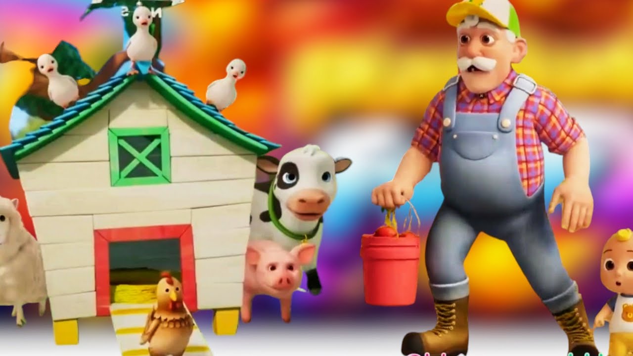 Old McDonald's Slipped & Attack by Animals //Sponsored By Gamavision Csupo Effects