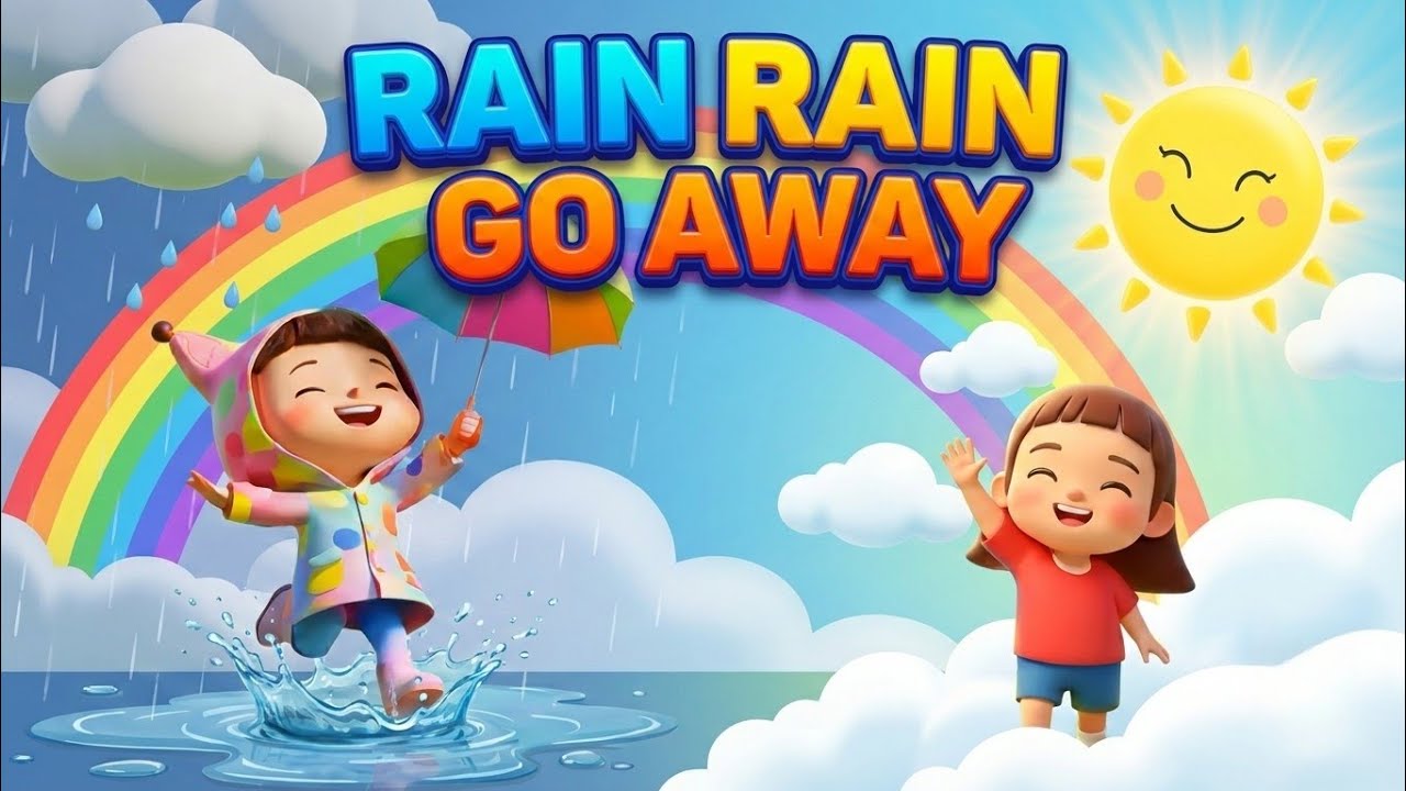 Rain Rain go away....#kidsrhymes #kids #rhymes #subscribe #cartoon #viralshort #baby #kidscartoon 