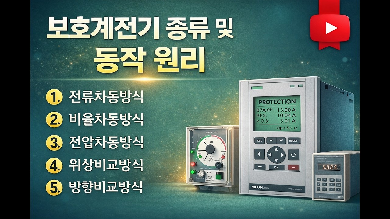 보호계전기 종류 및 동작 원리