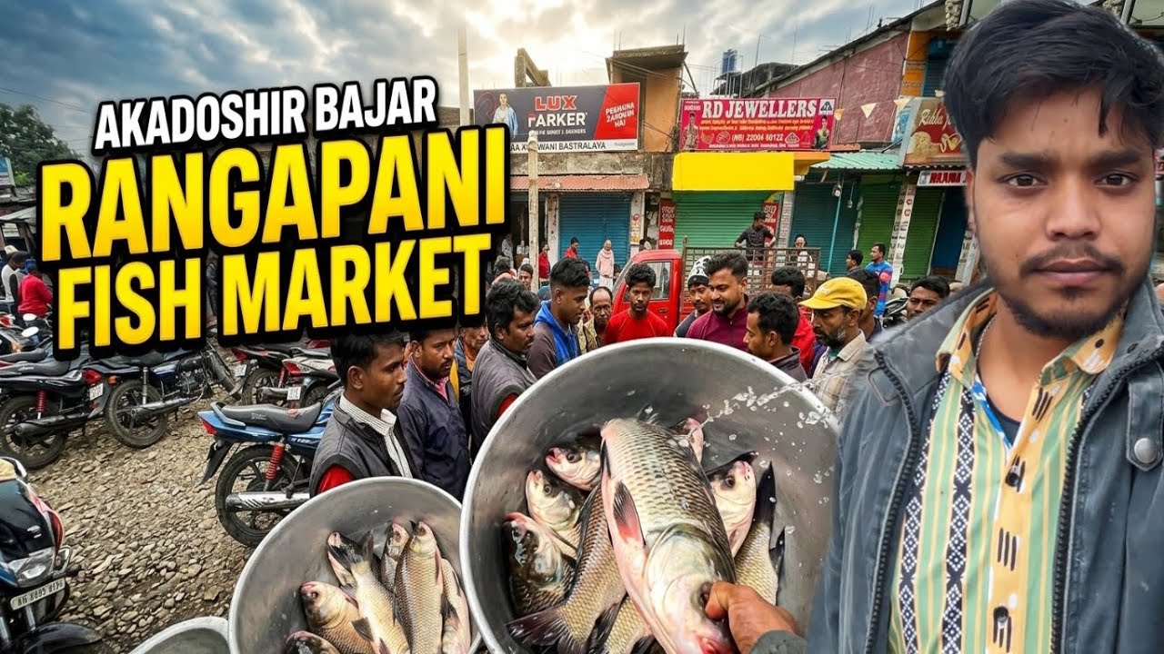 Akadoshir Bajar | Rangapani Fish Market | Sunday Fish Market Vlog