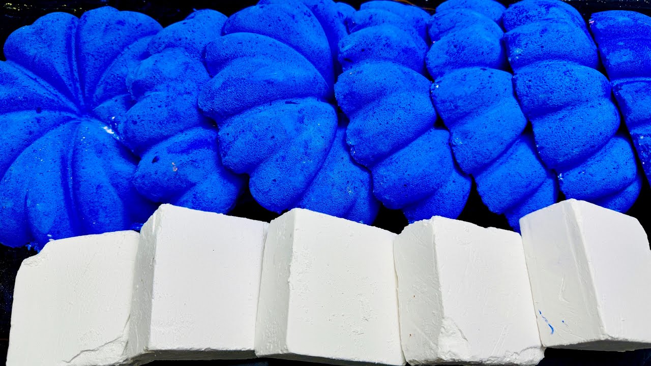 Requested @oliviakati291 | Blue Pumpkins & Fresh Gym Chalk  ASMR Crush | Fluffy Chalk Reforms