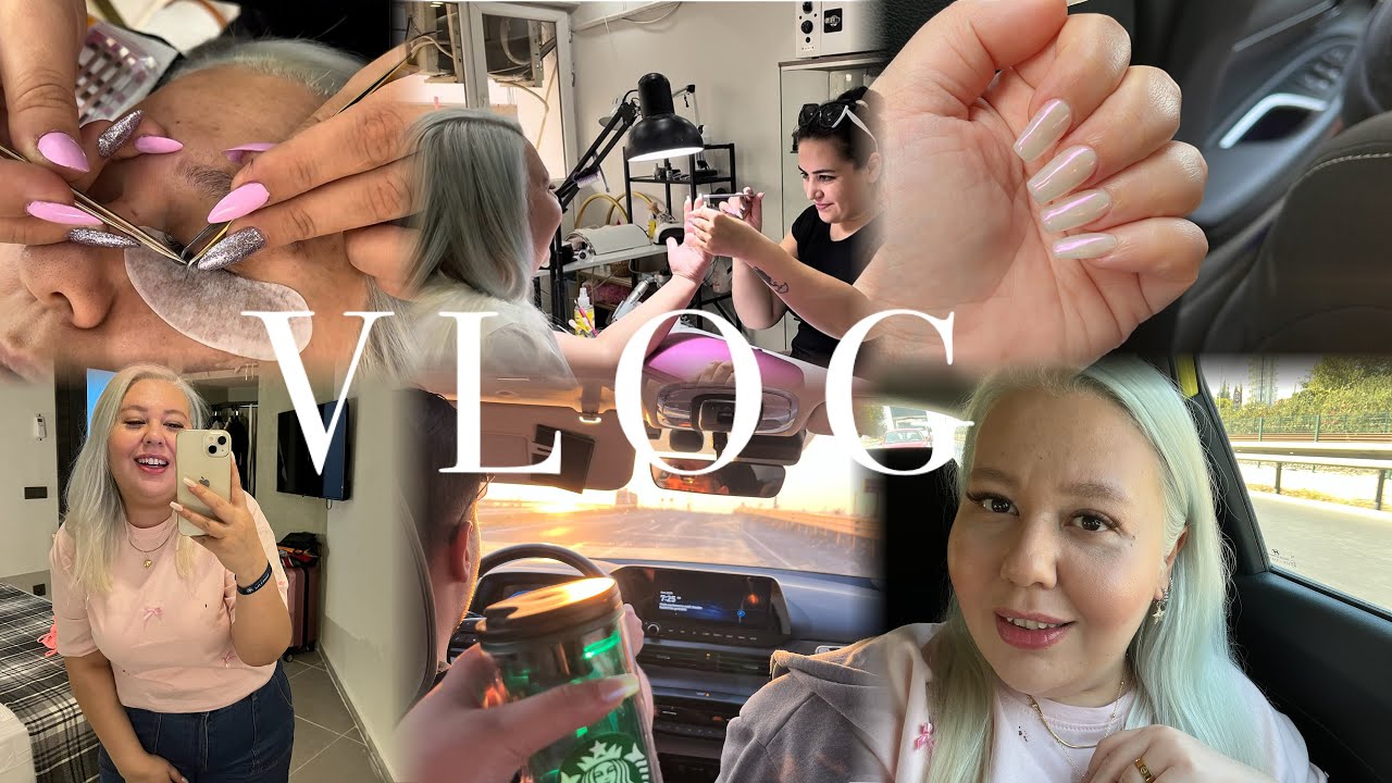 İPEK KİRPİK & PROTEZ TIRNAK 💅🏻 YAPTIRDIM! 🎀 KIZ KIZA DATE deyiz ☕️ ANTALYA TATİL YOLCULUĞU VLOG 🛍️