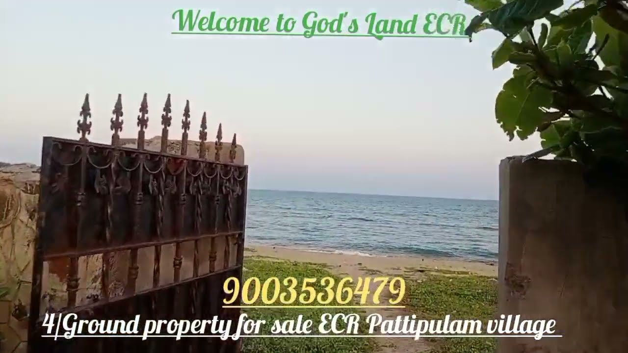 ID:37....4/Ground property for sale ECR Pattipulam village....