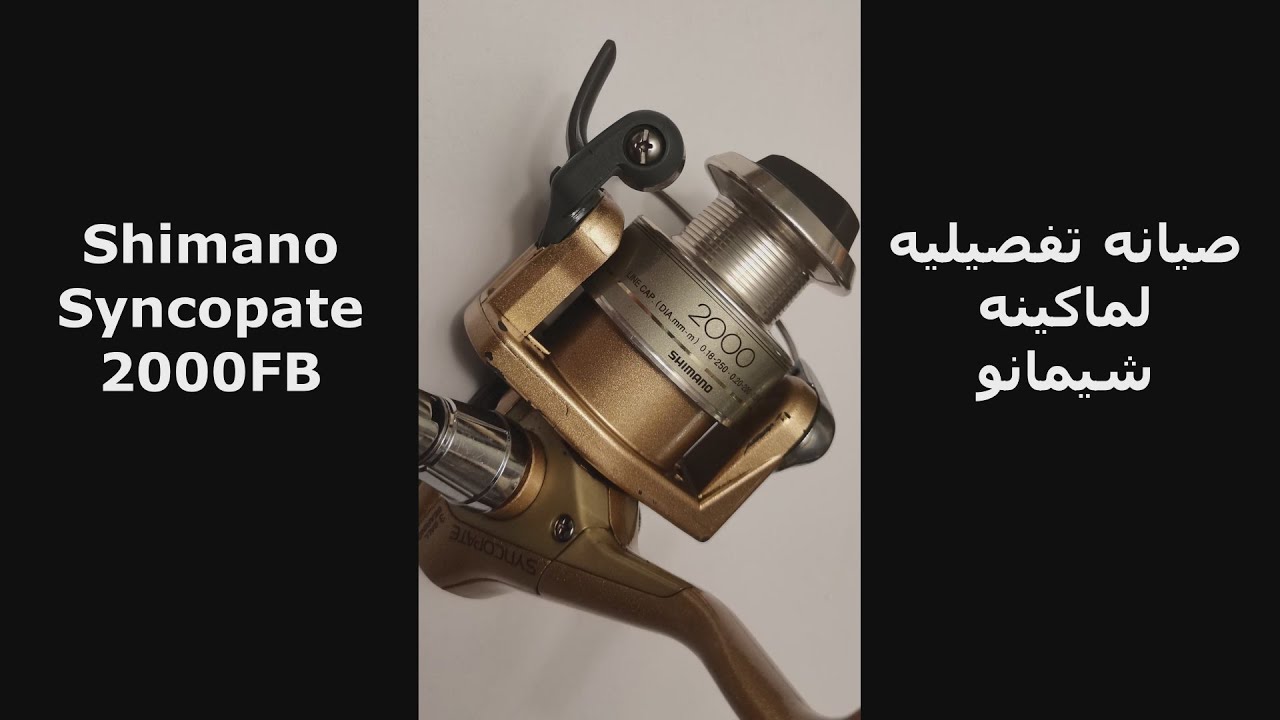 صيانه ماكينه صيد شيمانو| Shimano Syncopate 2000FB Reel Maintenance