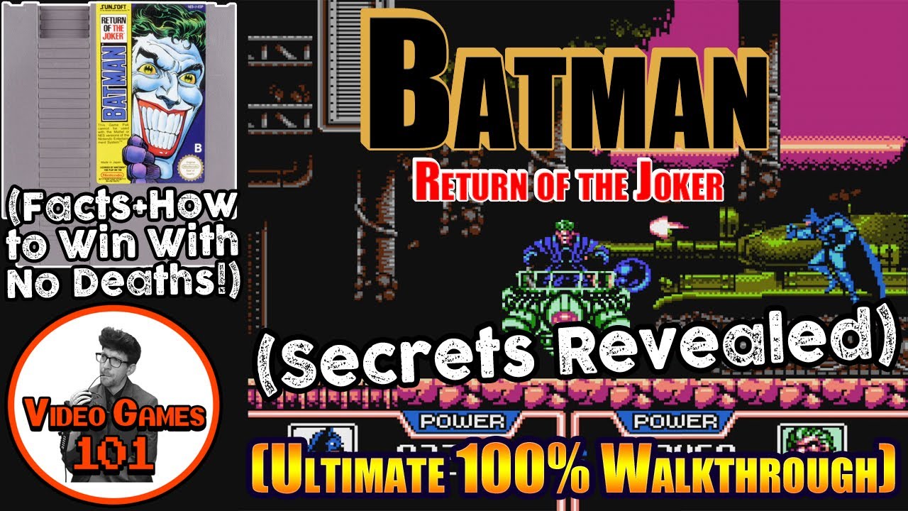 Batman: Return of the Joker NES Walkthrough | 100% Guide | Video Games 101