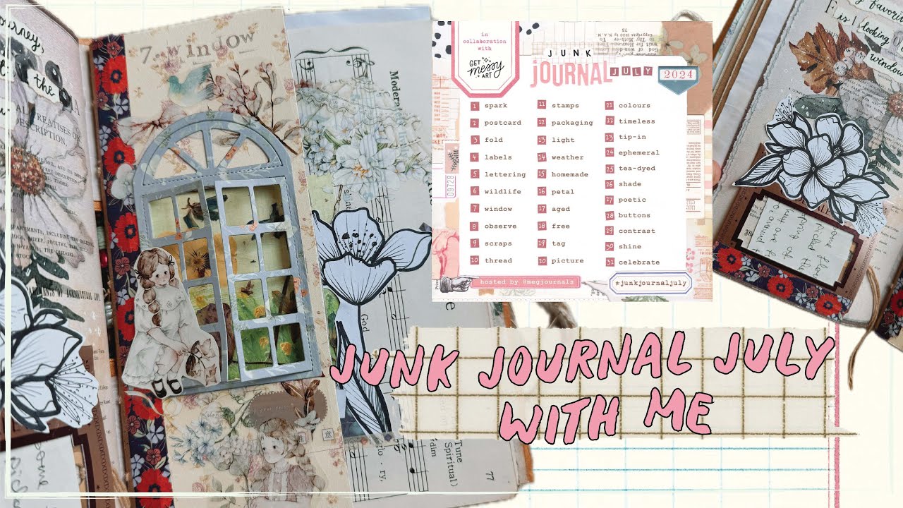 junk journal july with me - Day 7 Window