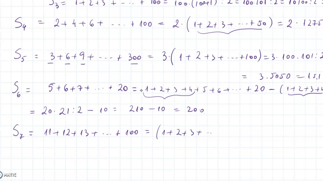 Sume Gauss