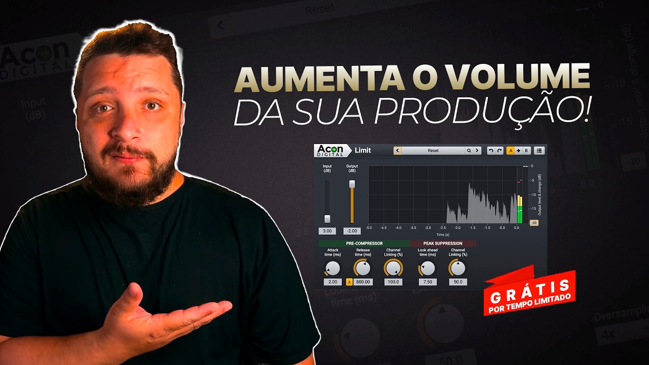 🚨Plugin Limiter que vai deixar teu Som com Volume Comercial (GRÁTIS POR TEMPO LIMITADO)