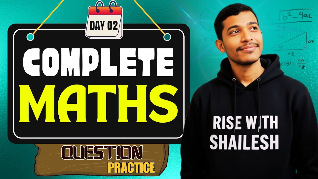 Complete Maths Class 10 🔥 | 100+ Most Important Questions Practice | CBSE Board Exam 2026