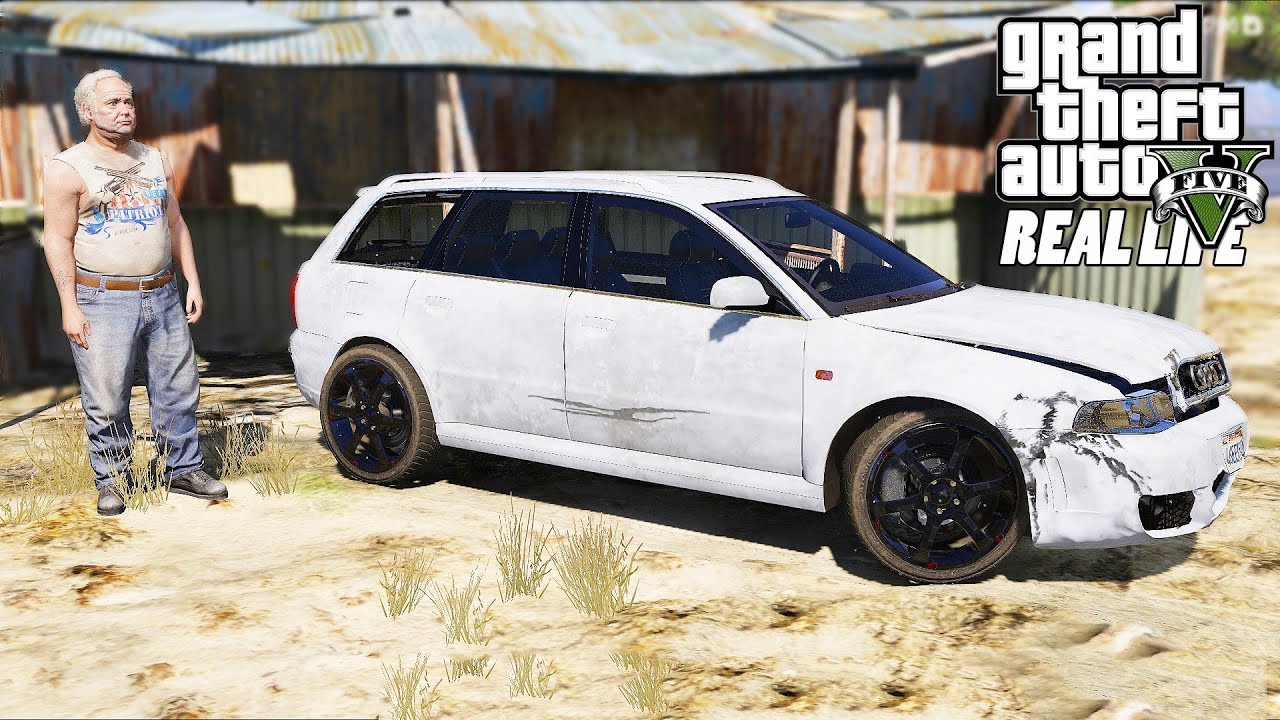 ГТА 5 Реальная Жизнь №198 КУПИЛИ УБИТУЮ AUDI RS4 ПОД ВОССТАНОВЛЕНИЕ!