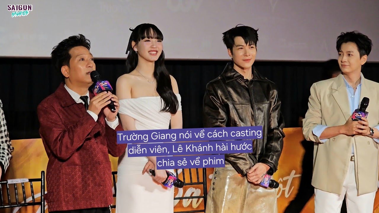 Họp báo Nhà Ba Tôi 1 Phòng: Trường Giang cảm ơn sự hy sinh Nhã Phương, Anh Tú bức xúc cho Minh Anh