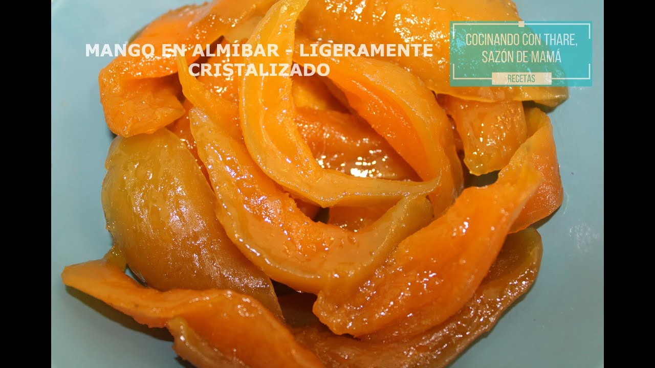 Mango en almíbar - ligeramente cristalizado