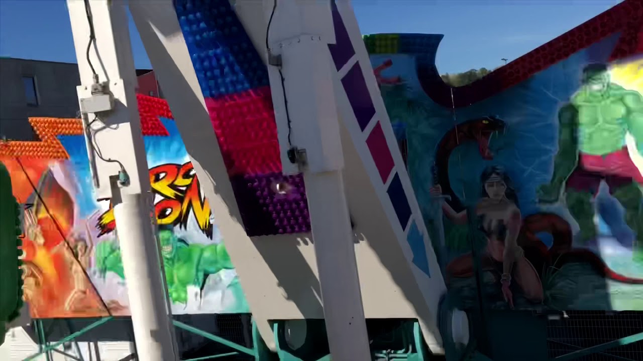 Cam&eacute;ra embarqu&eacute;e man&egrave;ge DROP ZONE foire st michel 2018 Le Havre plus de video en barre d'info⬇️
