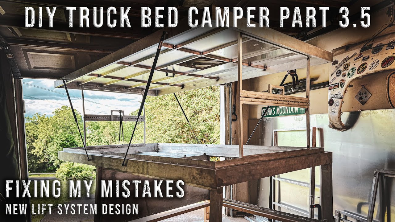 Truck Bed Camper Build | Part 3.5 | Fixing My Roof Lift System!