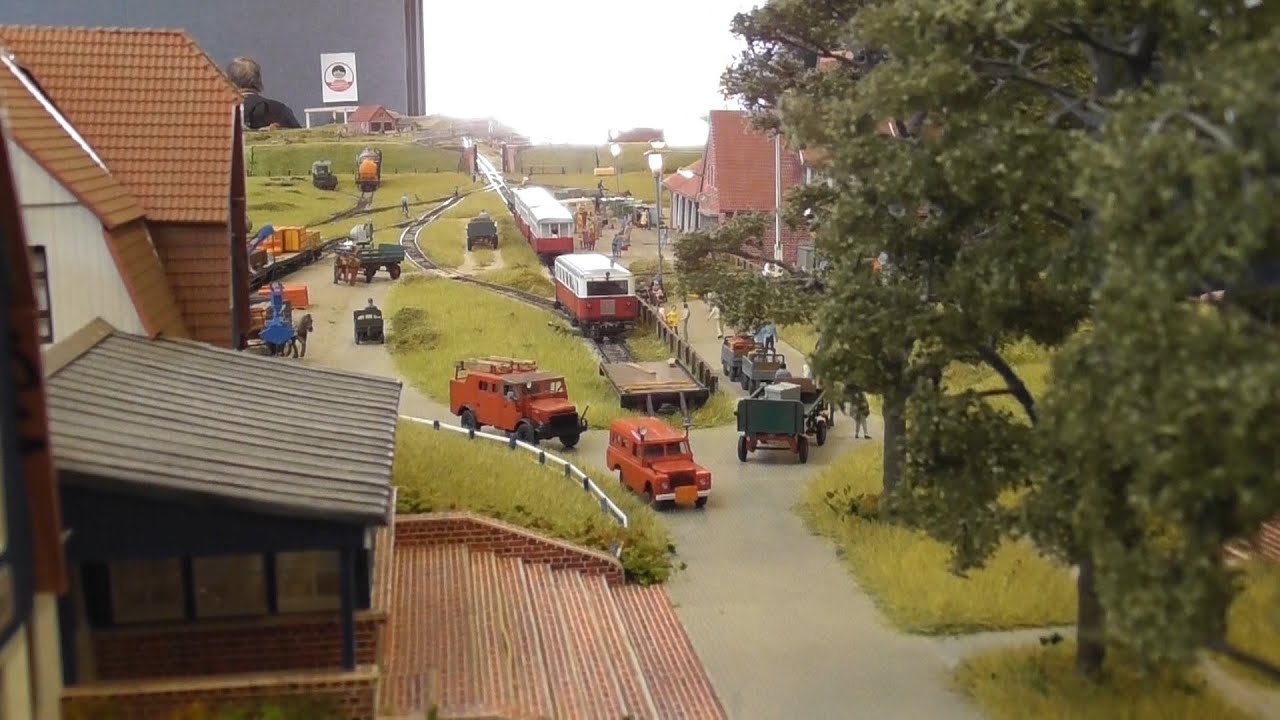 Modellbahn H0e Spiekeroog von Günther Poppe auf der Schmalspur EXPO 2021