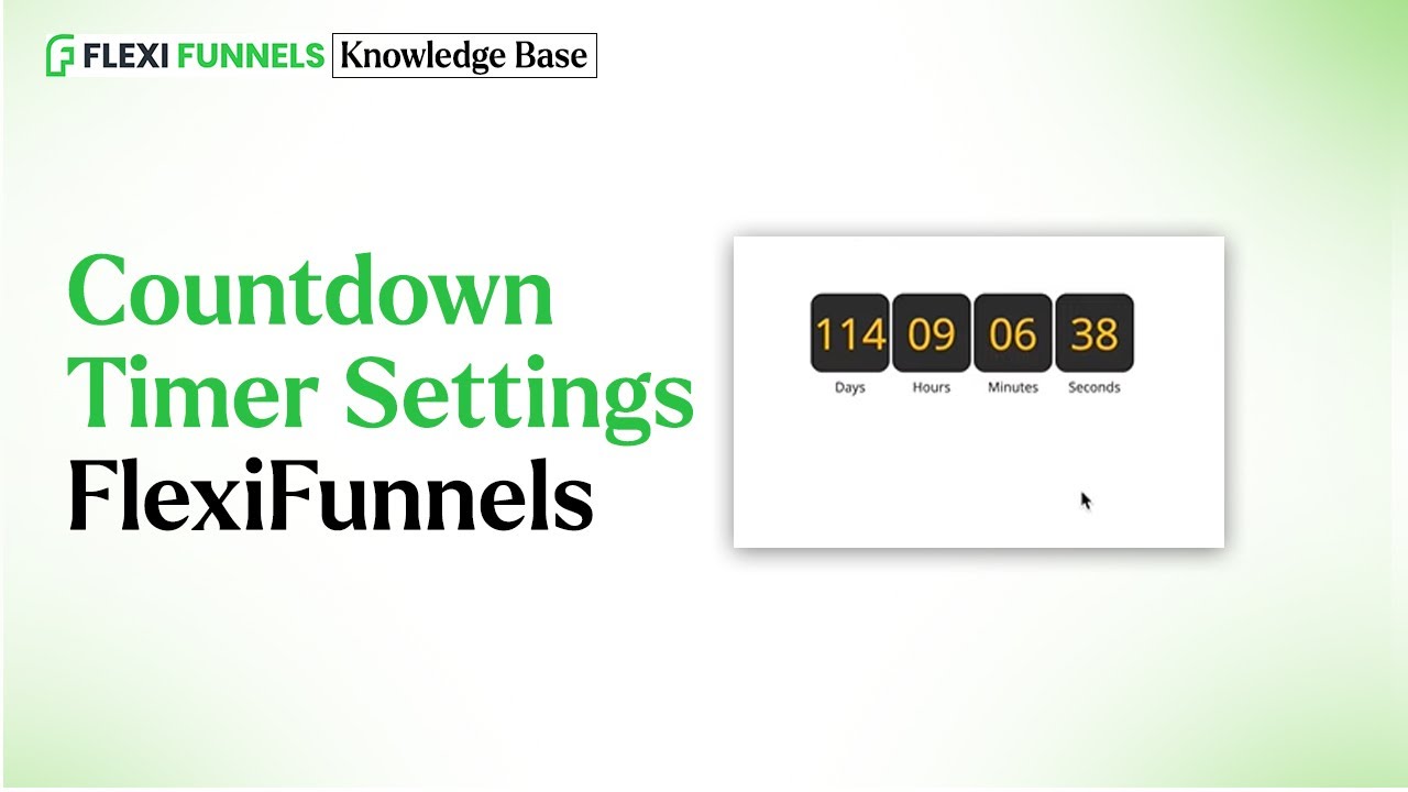 CountdownTimer Settings FlexiFunnels