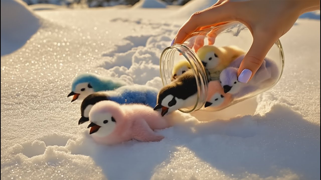 Cute Colorful Tiny Animals in a Glass Jar Compilation | Oddly Satisfying Hyper realistic #aiasmr