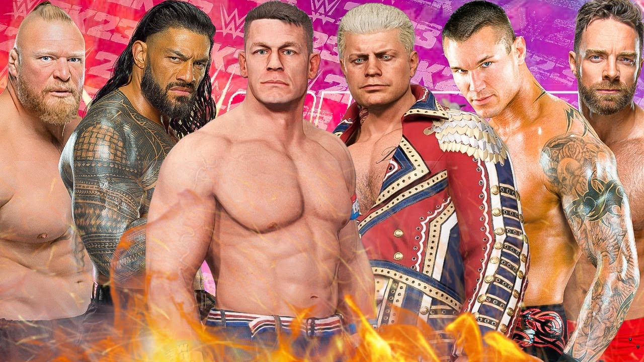 Roman Reigns John Cena & Brock Lesnar Vs Randy Orton Cody Rhodes & LA Knight WWE 2K23