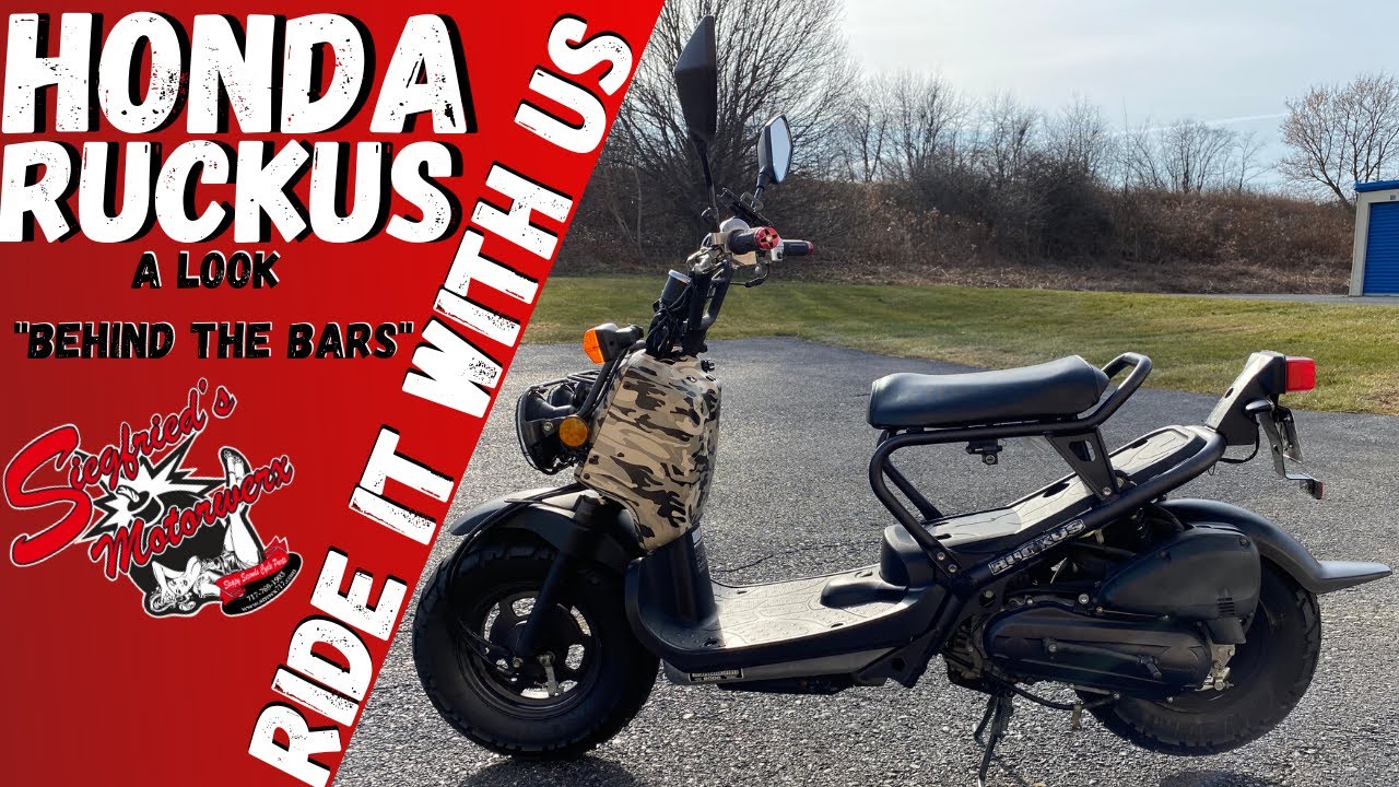 Riding the GAMECHANGER!  Test ride of a Honda Ruckus!  The legendary scooter by Honda!