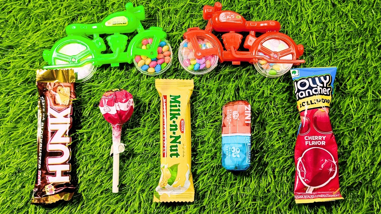 ASMR Most Popular Candys | Unboxing GIANT Sweets Chocolate and Rainbow Lollipops | Satisfying Video