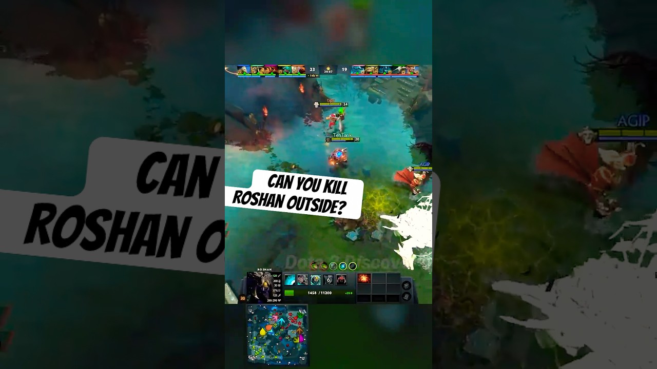 Can You Kill Roshan Outside the Pit in 7.38? #Dota2 #Roshan