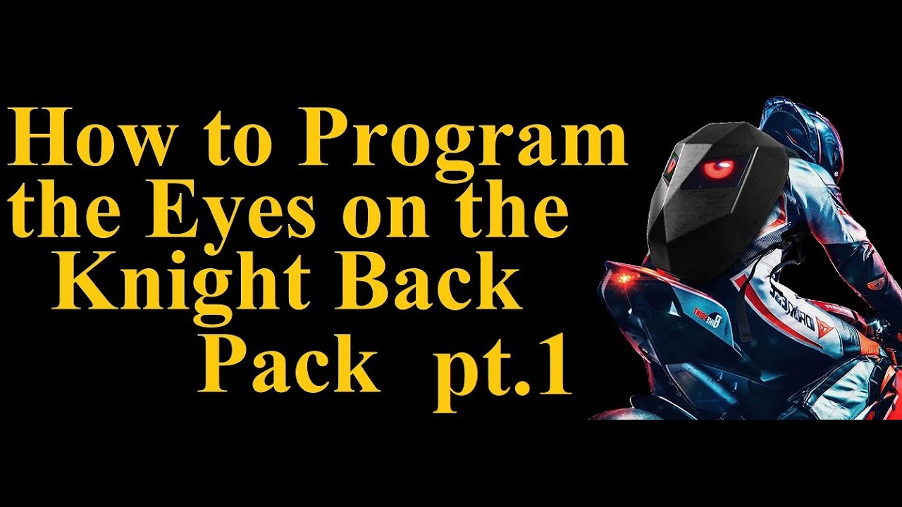 How to Use & Program the Functions of the Led Eyes Backpack (Full Tutorial) pt.1