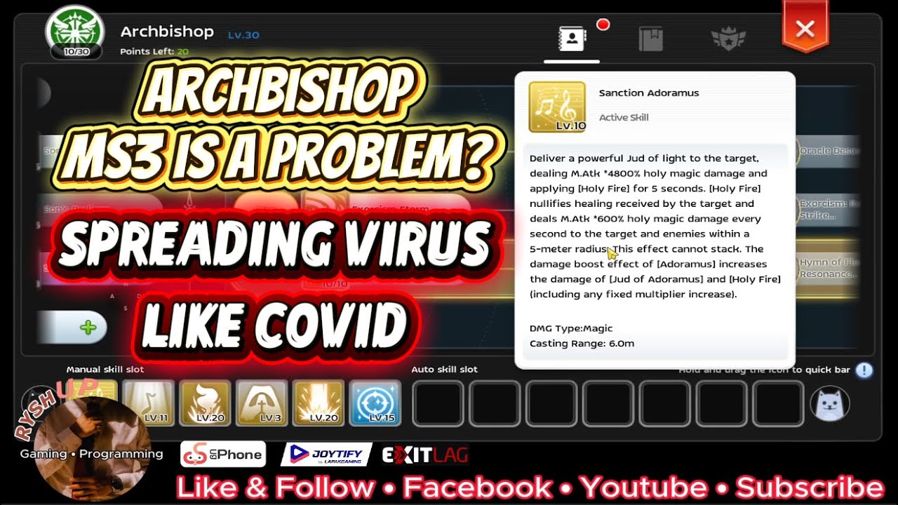 Ragnarok M Classic: Archbishop MS3 is like a VIRUS!