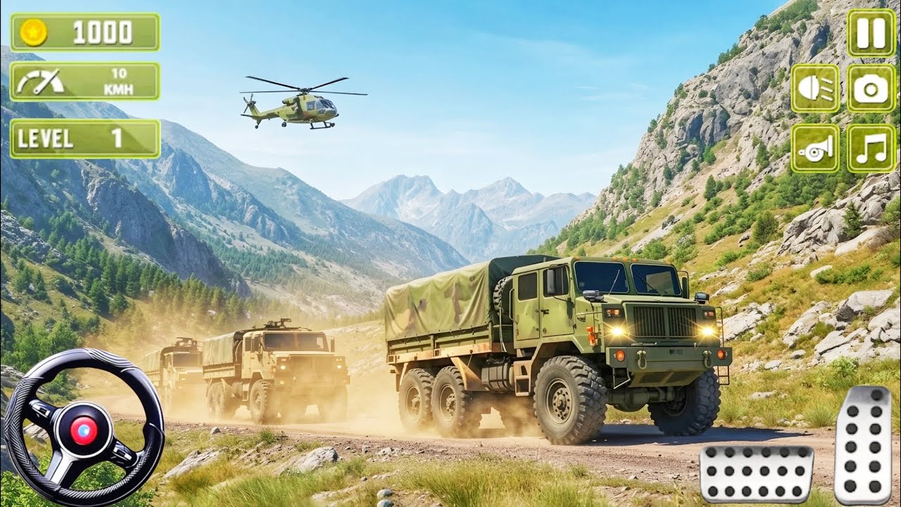 Real US Army Truck 3D: Offroad Military Driving Gameplay - Android Gameplay 