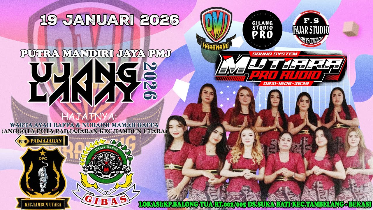 🔴LIVE  MALAM JAIPONG UJANG LANAY KARAWANG || KP.BALONG TUA 19 JANUARI 2026