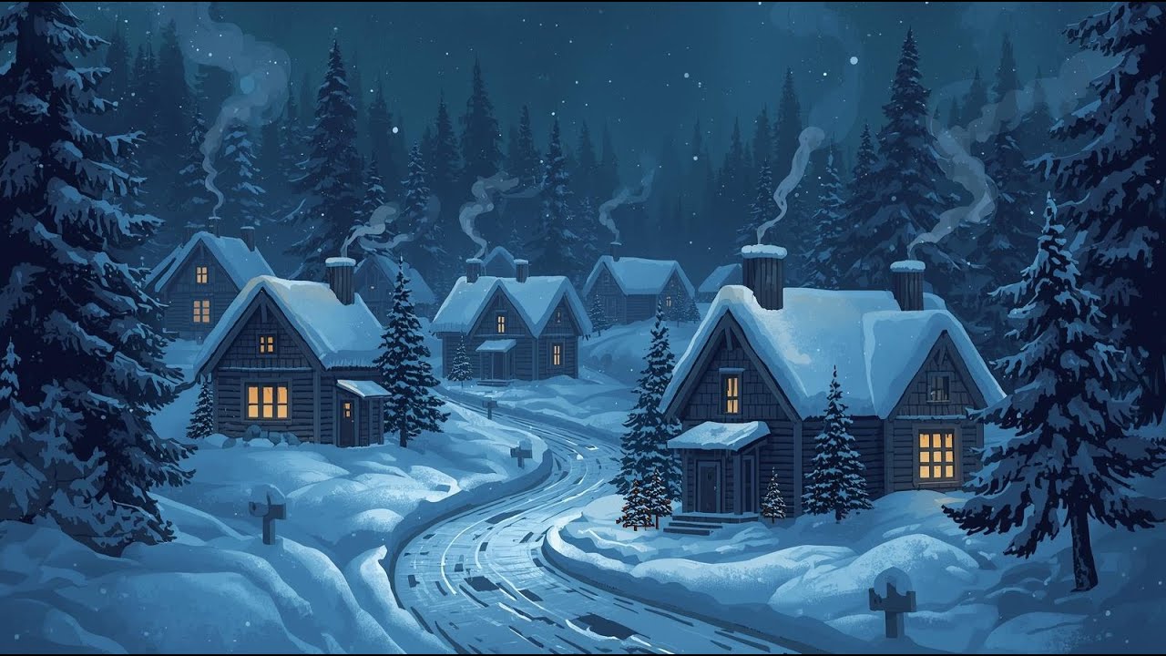 Following the Lantern Keeper through Snowfall Village 🌨️ Sleep Story