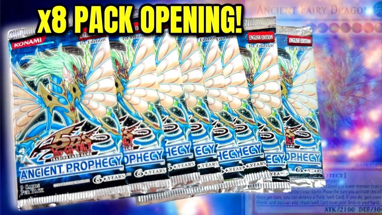 Распаковка набора Yu-Gi-Oh! Ancient Prophecy 1st Edition!