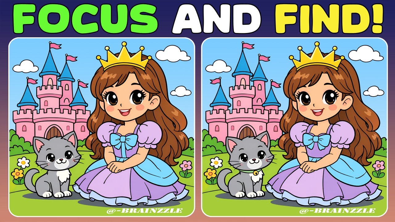 🧩Tricky Spot the Difference Challenge: No Second Chances (Avoid Blinking)