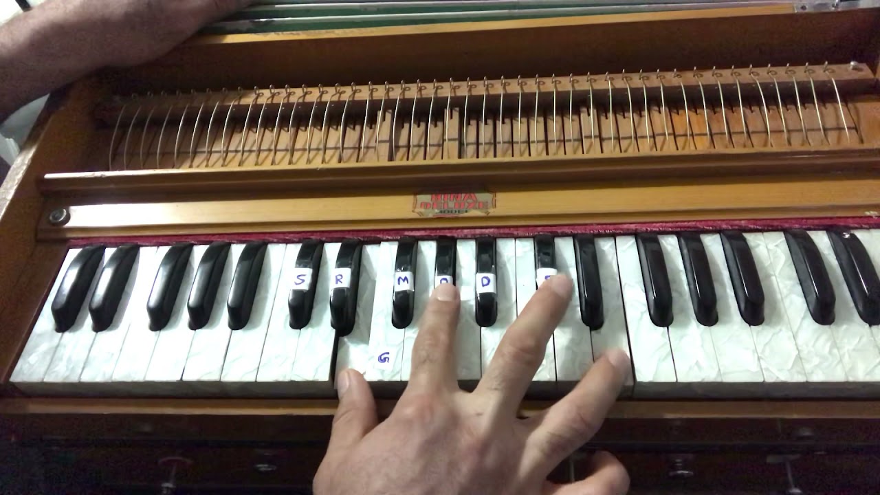 Ay sarban ahesta ran/harmonium tutorial/ای ساربان آهسته ران /تدریس هرمونیه