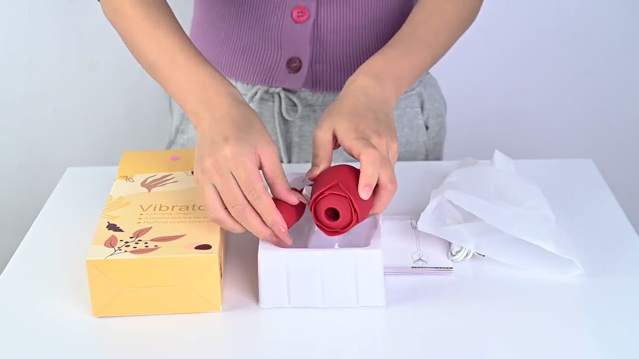 10 Function Rose Vibrator with Thrusting Bullet | Playfultoy