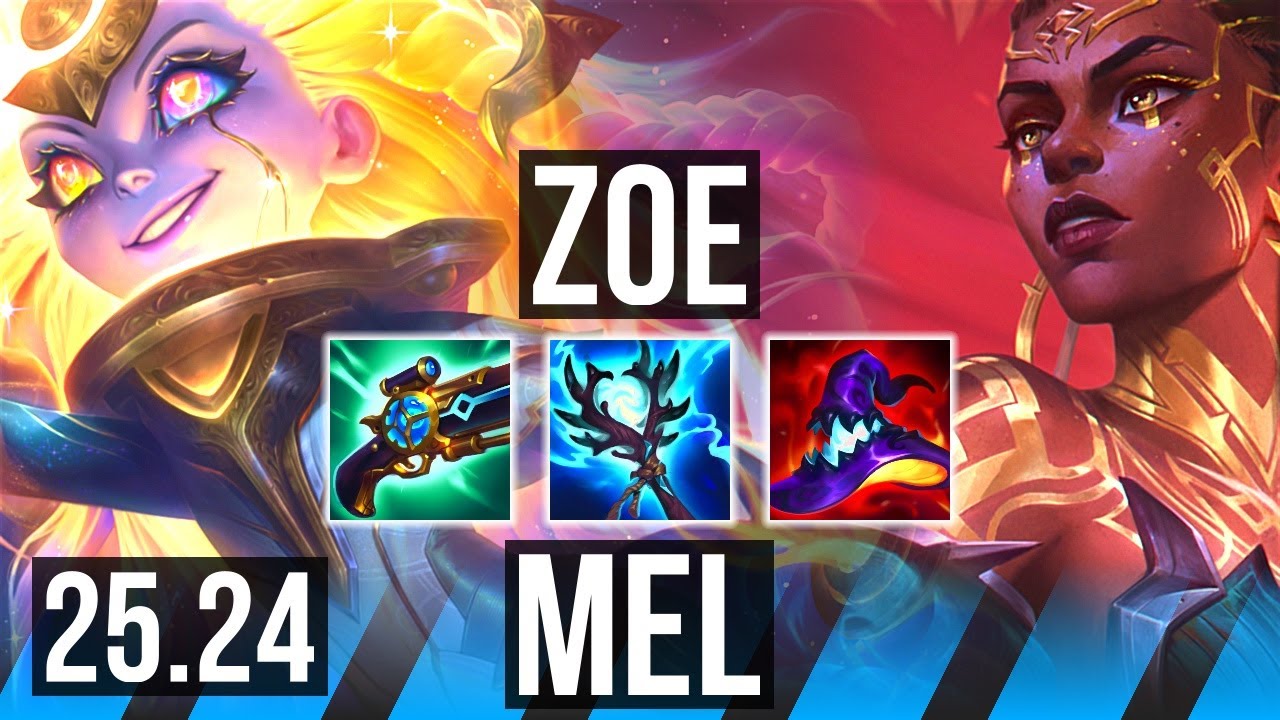 ZOE vs MEL (MID) | Perfect KDA: 17/0/9, 42K damage | EUW Master | 25.24