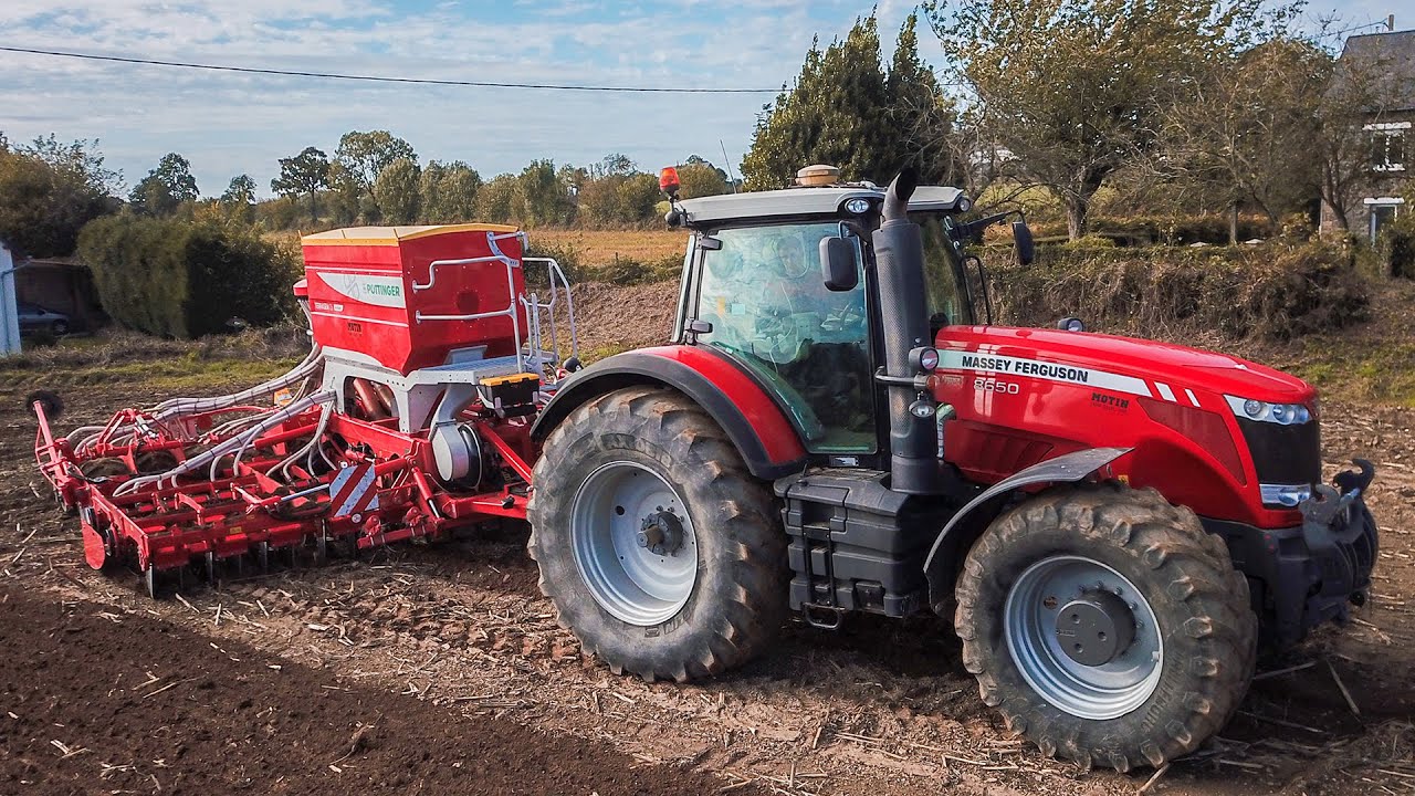 MOTIN - Massey Ferguson 8650 & Pottinger Terrasem C6 aux semis !