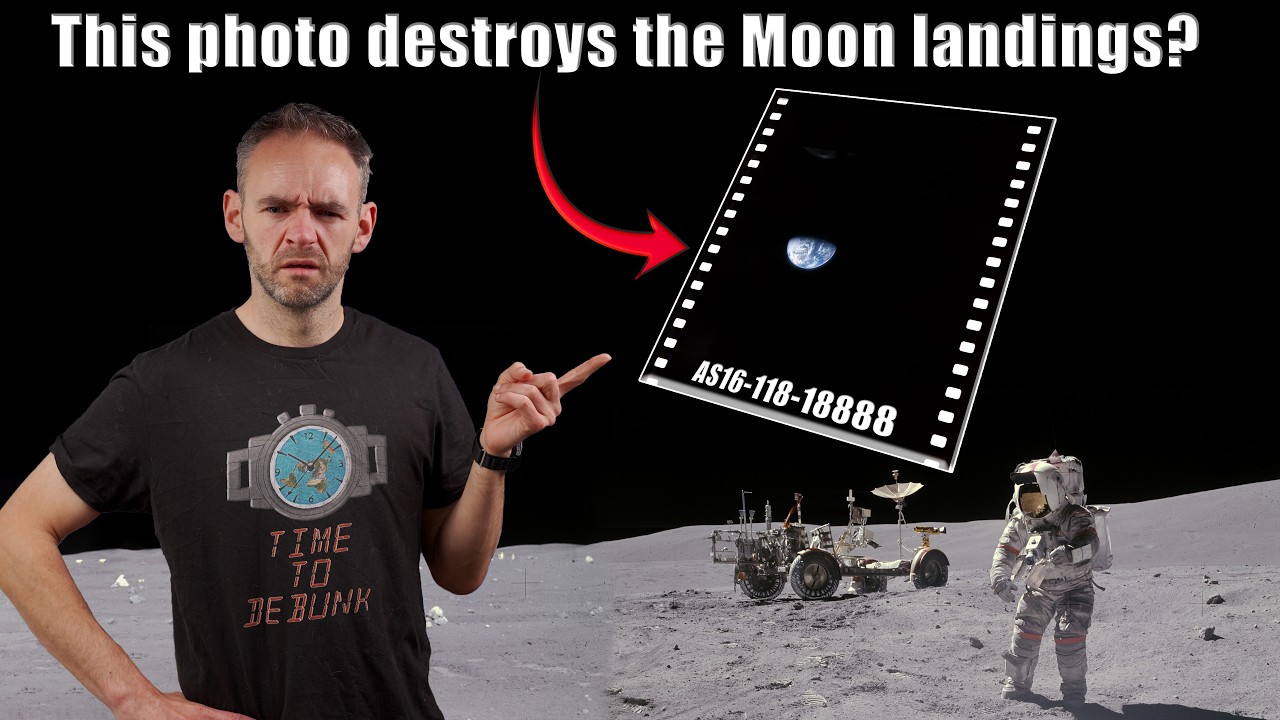 Apollo 16 photo proves they never went to the Moon?