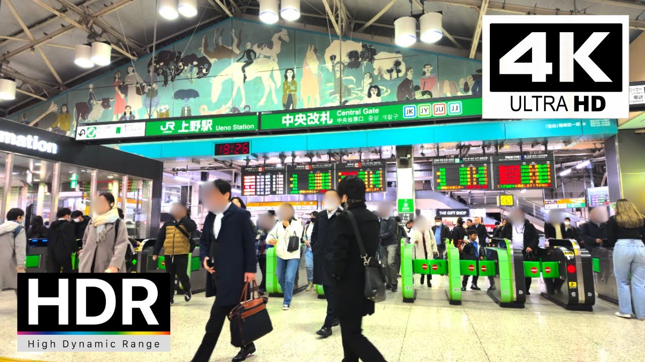 TOKYO - Ueno Station Walk in 2024【4K HDR】