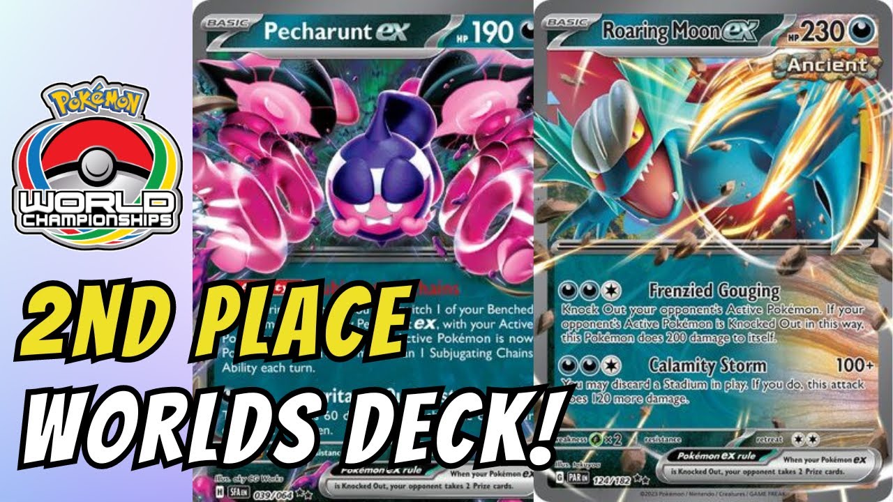 2nd Place World Championship Deck! | Roaring Moon ex | Deck profile + Gameplay | Shrouded Fable